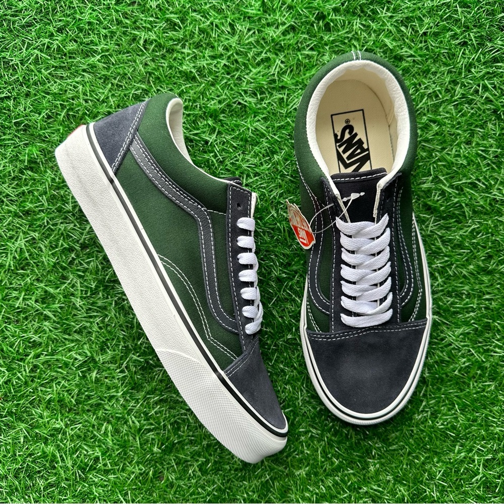 Vans Old Skool 2 Tone Navy Green - Picture 6 of 10